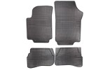 floor mats ( set, rubber, 4pc., black) SEAT MII; SKODA CITIGO; VW UP 08.11- liftback